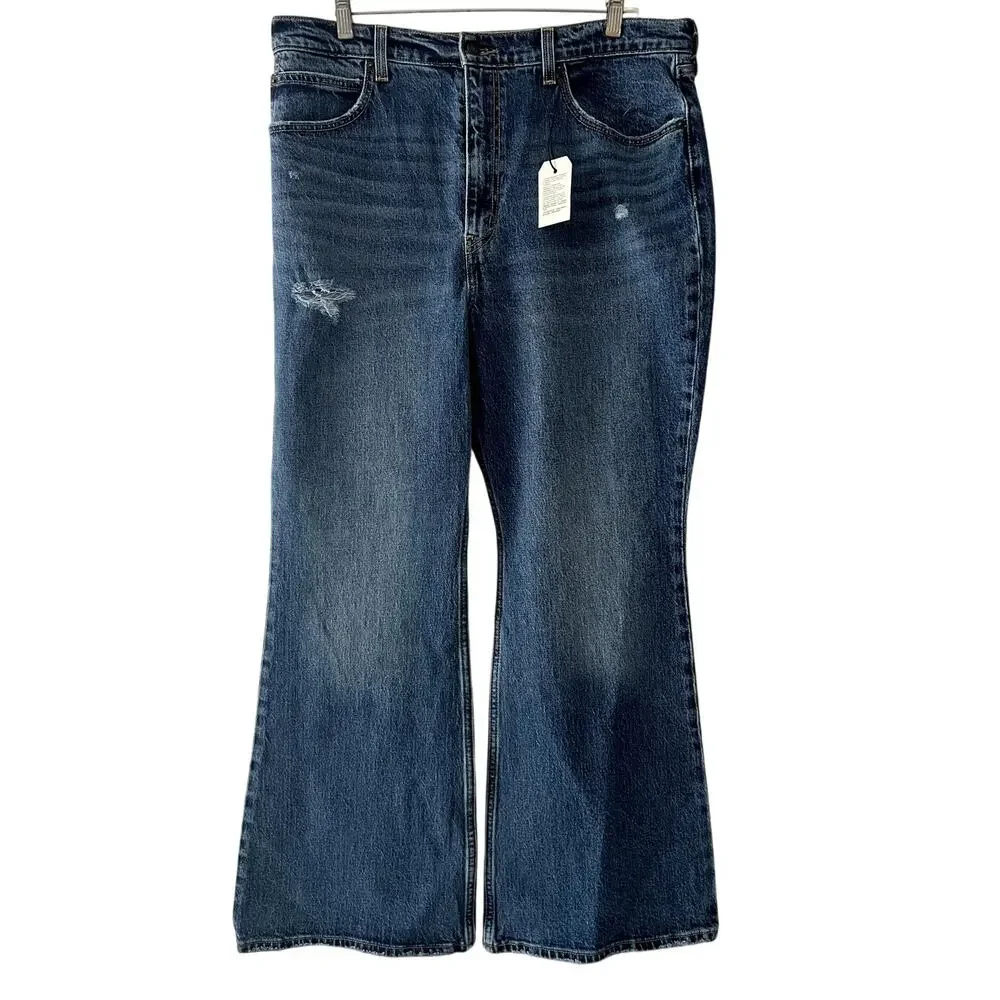 Levi's Premium 70s High Flare Blue Jeans New With Tags 33x30 Levi Strauss & Co
